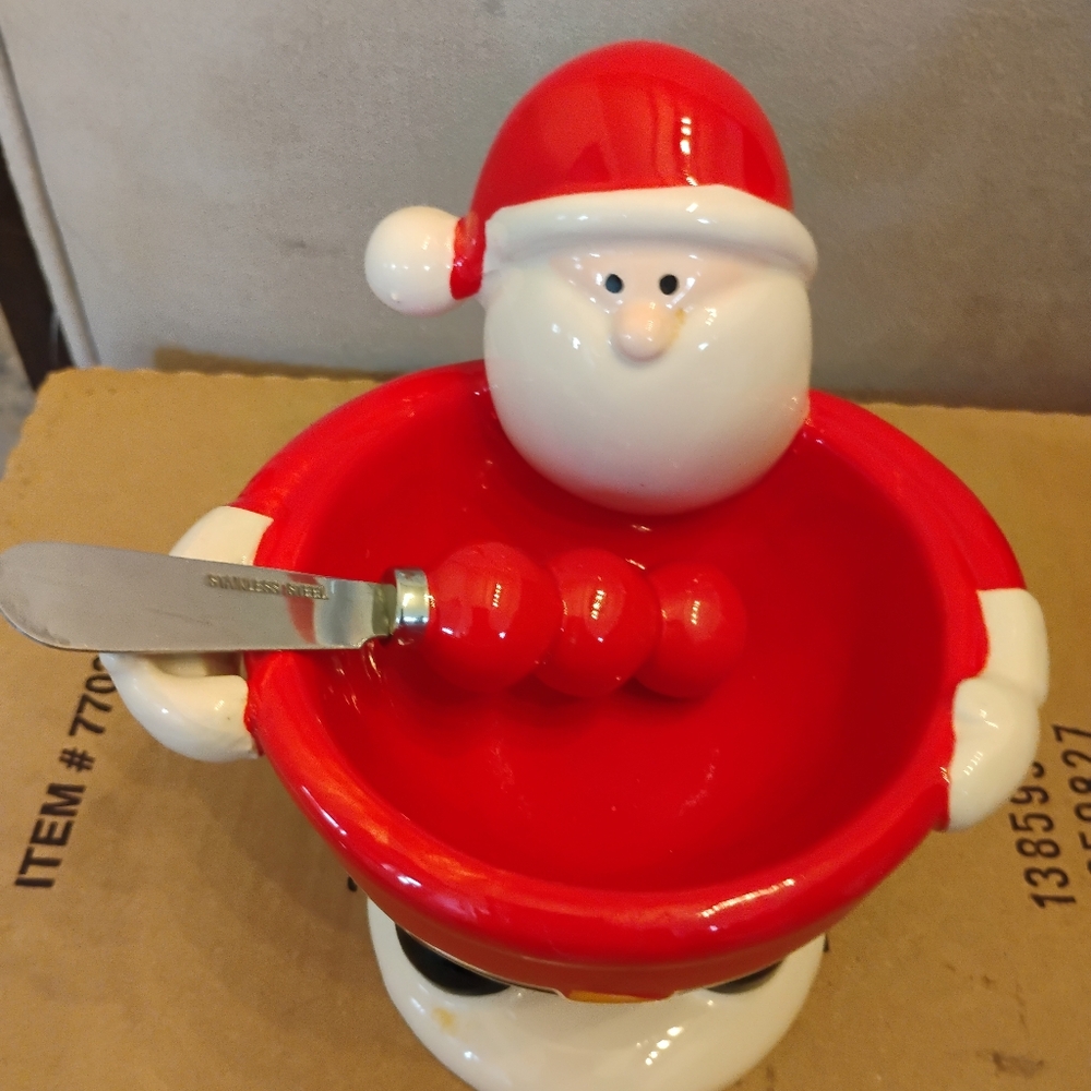Christmas Dish And Spreader